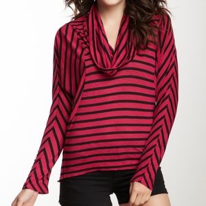 Splendid cowl neck long sleeve top